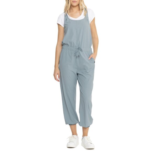 NEW Flylow women  Tucker Jumpsuit - UPF 50+, Sleeveless in  Blue Steel 362 - Picture 1 of 5
